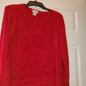 Long Sleeved Red Sweater